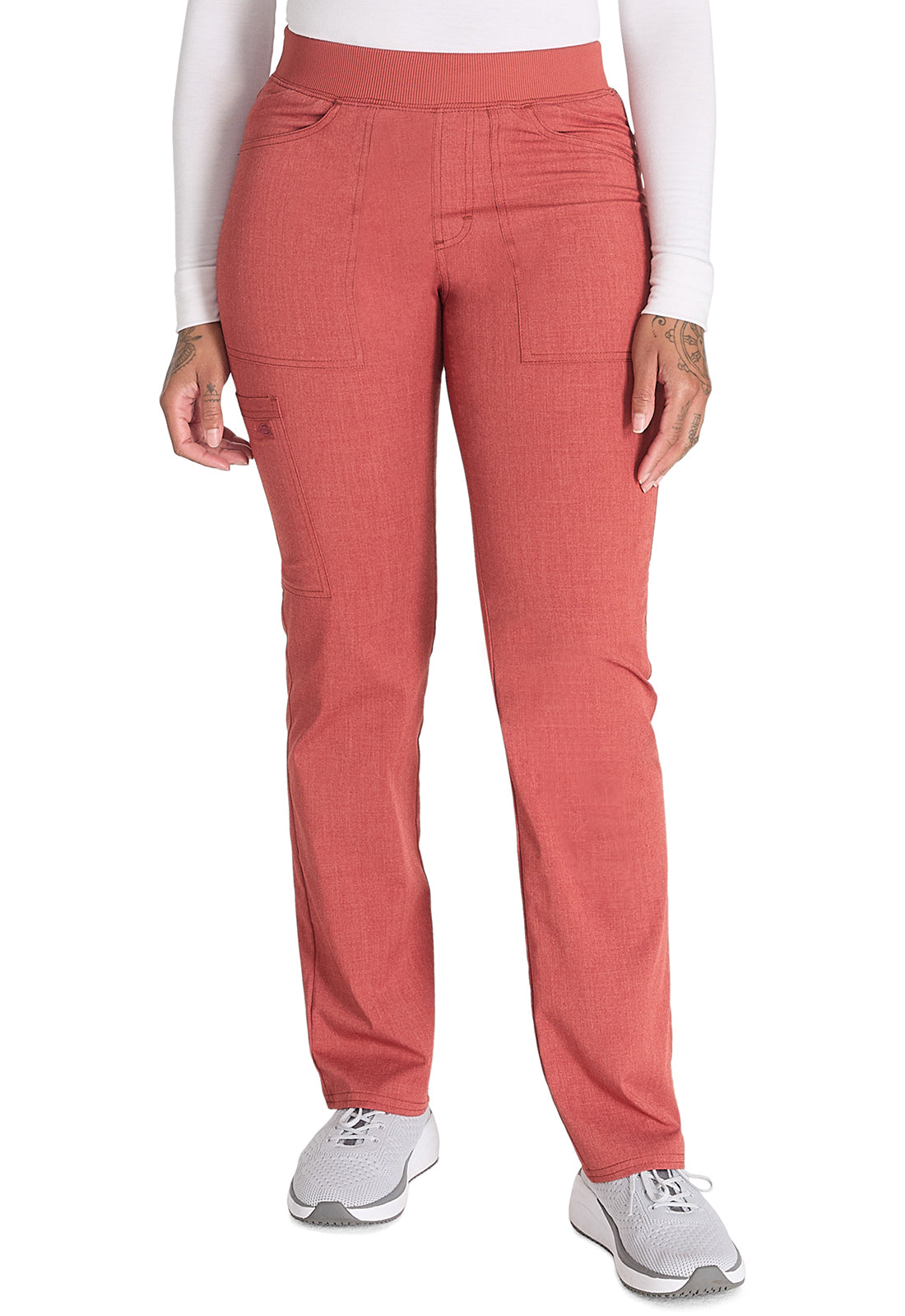 Women's Mid Rise Tapered Leg Pull-on Pant - Heather Clay